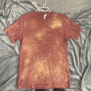 Stay wild handmade bleached tshirt